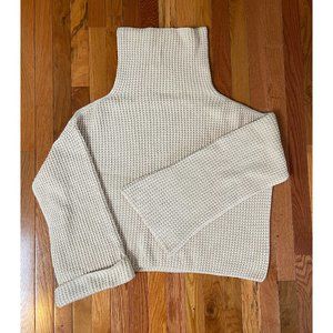 Super cozy cotton Free People funnel neck sweater - Size L
